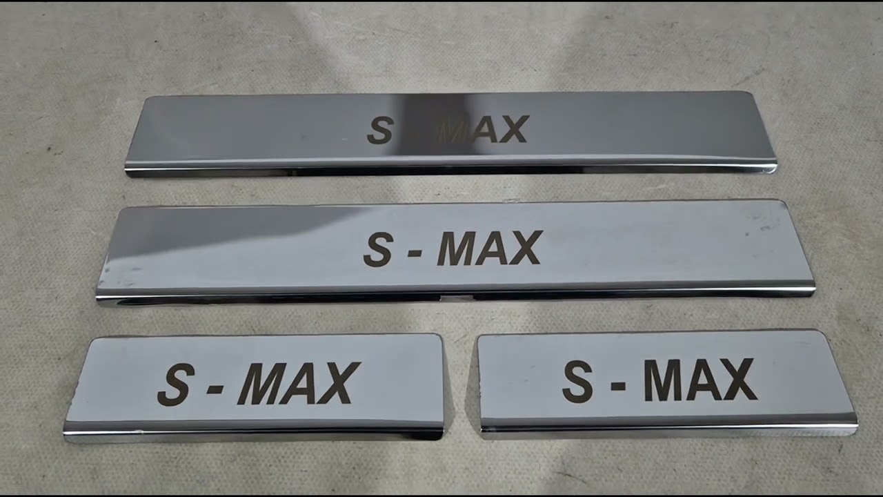 Ford S-Max 2015- Door Sill Covers (4 pcs, Stainless Steel) Video 1