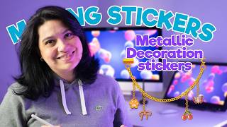 Design Metallic Planner Stickers in Procreate | Keychains & Paper Clips | MAKING STICKERS SERIES