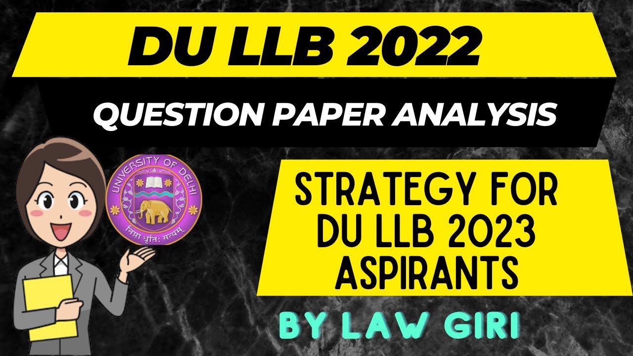 Watch video DU Question Paper Review 2022|Delhi University Law Entrance Exam 2022 Question Paper Analysis Now DU Question Paper Review 2022|Delhi University Law Entrance Exam 2022 Question Paper Analysis