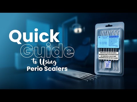 Waldent Perio Scalers Set of 8 | Best Dental Scaler Tools for Periodontal Care