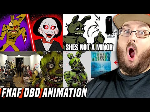 Springtrap Knows Horror Movie lore, FNAF Springtrap Meets Other DBD Killers & vs Jigsaw REACTION!!!