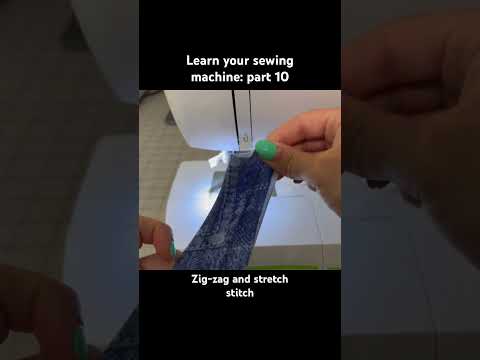 Learn your sewing machine part 10: how and when to use a zig zag or stretch stitch on stretch fabric