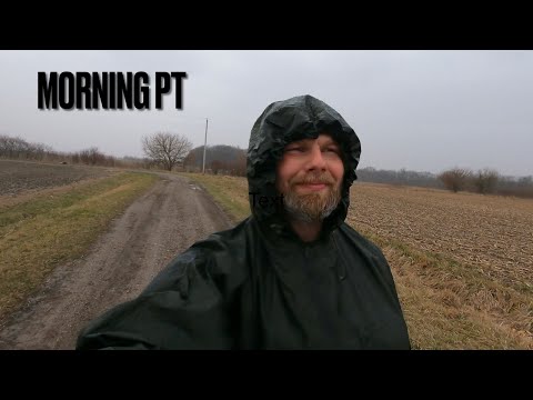 PT in WET/WINDY conditions with SNUGPAK PATROL PONCHO