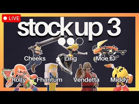 $100 Stock Up 3 SSBU Tournament feat. Vendetta, Middy, Ling, Moeඞ, Cheeks, Fhantum, Rolly