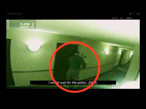 Ghost screaming in haunted hotel