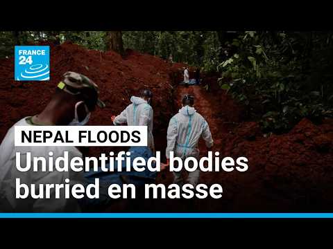 After the floods, Nepal works to bury hundreds of washed-up unidentified bodies
