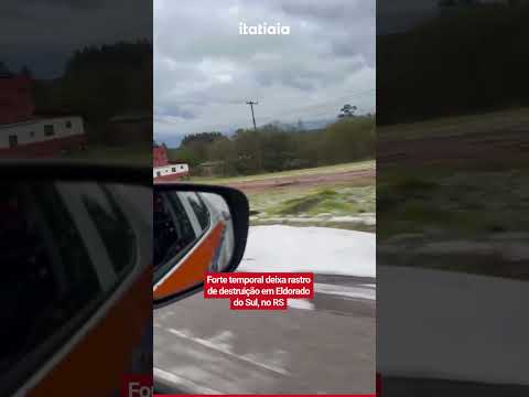 FORTE TEMPORAL DEIXA RASTRO DE DESTRUIÇÃO EM ELDORADO DO SUL, NO RS