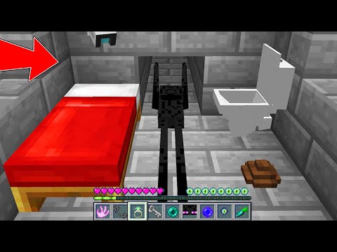 Minecraft Enderman Prison Break - HOW to play ENDERMAN : NOOB ENDERMAN vs ZOMBIE!