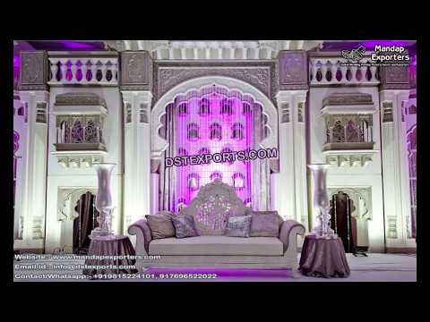 Bollywood style wedding stage roman stage victorian style st...