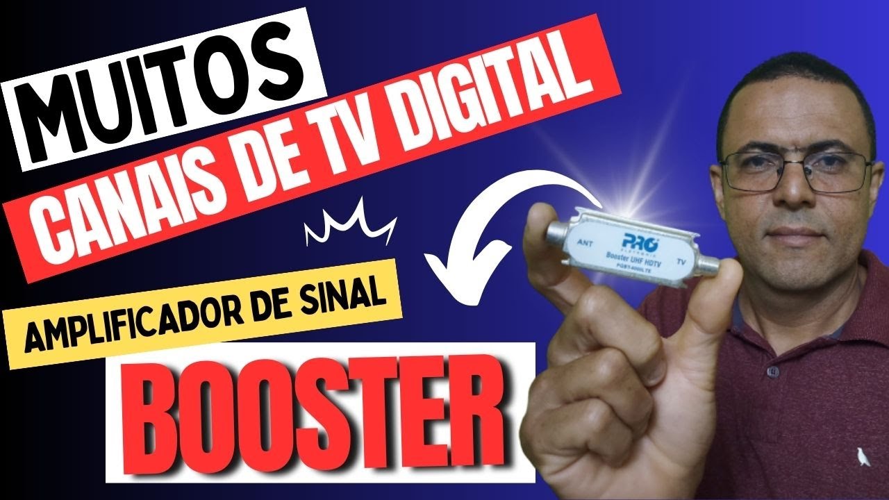 Como Melhorar Sinal da Antena | Amplificador de Sinal TV Digital - BOOSTER PQBT da Proeletronic