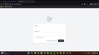 I AM CREATING A LOGIN SYSTEM USING LARAVEL