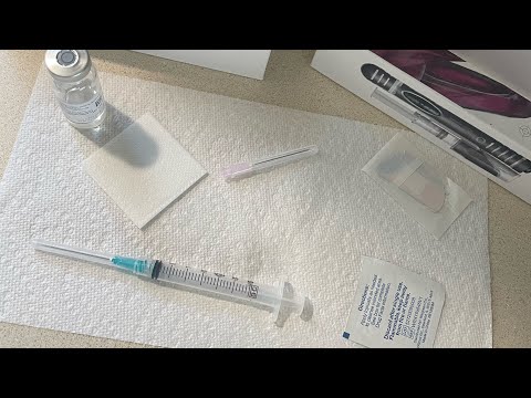 First time doing PIO injection myself for IVF.