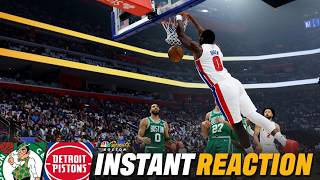 INSTANT REACTION: C's 'KICK AWAY' win in season-opener, unable to stop Pistons' 
