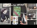 anime room decor, manga shelf makeover, chill days, anime merch | vlog