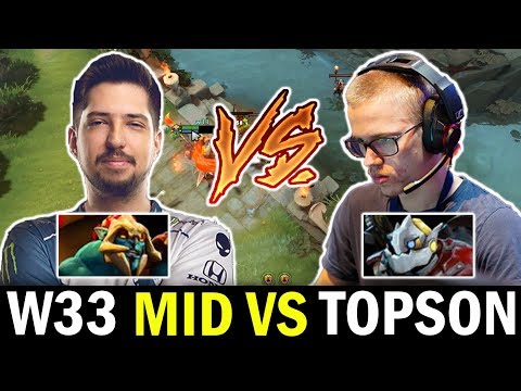W33 mid vs TOPSON - Huskar vs Scepter Clockwerk