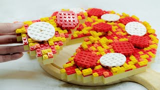 LEGO Food Challenge: Lego Pizza / Lego In Real Life / Stop Motion Cooking & ASMR