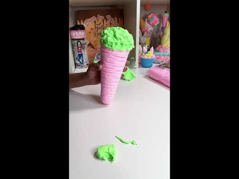 Gingerbread girl bunny ice cream carrot cone fake bake 🤭