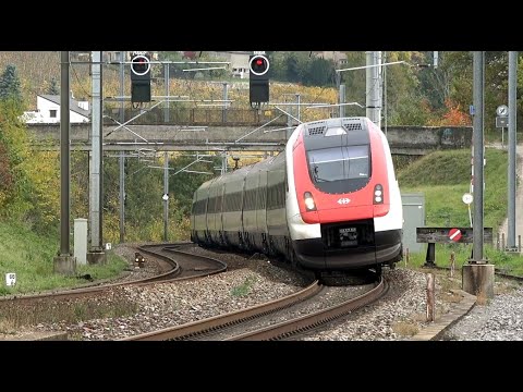 Abfahrt Regio nach Neuchatel und ICN  in Boudry NE