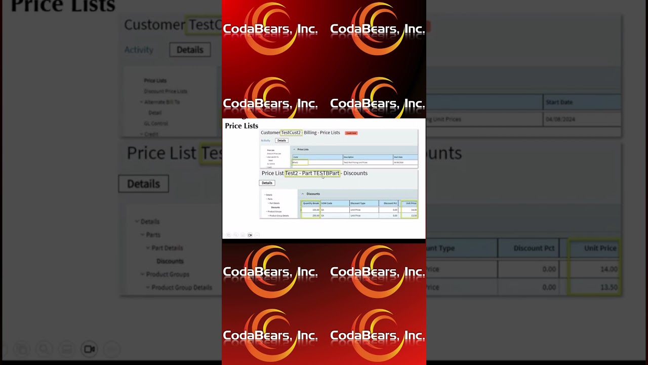 Price Lists in Epicor
