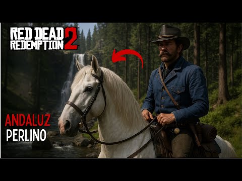 Domando o ANDALUZ PERLINO (raro! localização no mapa) - Red Dead Redemption 2