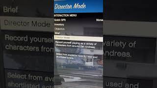 GTA V DIRECTOR MODE MENU IN STORY MODE 2022 NO MODS, NEW GLITCH!  #shorts #rockstargames