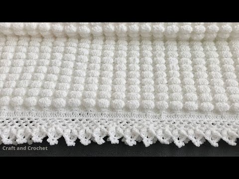 Easy crochet baby blanket/craft & crochet blanket pattern 0304