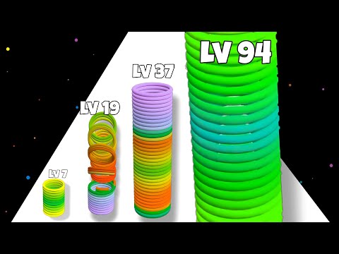 Slinky Hop 3D - ASMR Gameplay  (Max Level, Freeplay)