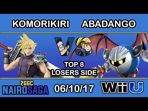 2GGC: Nairo Saga - 2GG | komorikiri (Cloud) Vs. LG | Abadango (Meta Knight) - Top 8 Losers