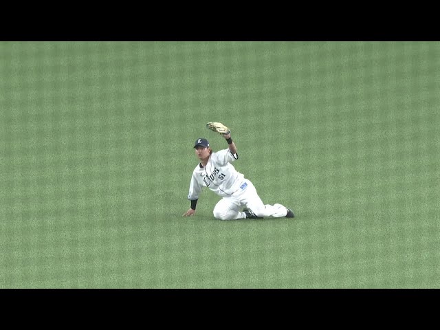 【1回表】ファインプレー!! ライオンズ・西川愛也 地面すれすれのダイビングキャッチ!! 2025年6月13日 埼玉西武ライオンズ 対 中日ドラゴンズ