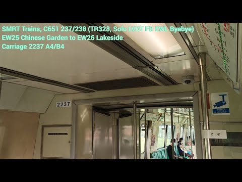 [Solo EWL LVDT FD Byebye] SMRT Trains - SIE C651 [237/238] [Chinese Garden → Lakeside]