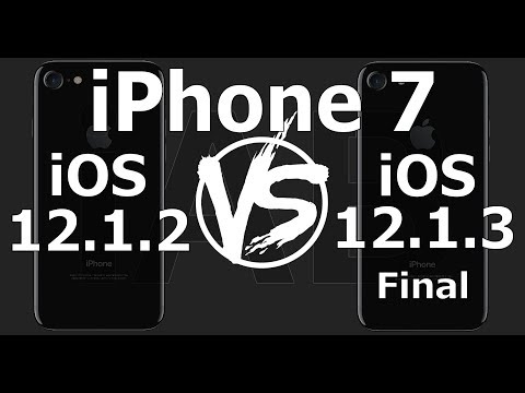 iPhone 7 : iOS 12.1.3 Final vs iOS 12.1.2 Speed Test (Build 16D39) Video