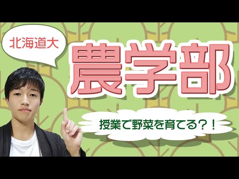 法政経学科 【北大農学部】農学部の魅力とは?!現役北大生に聞いてみた！