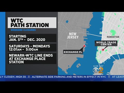 Path Train Map Weekend