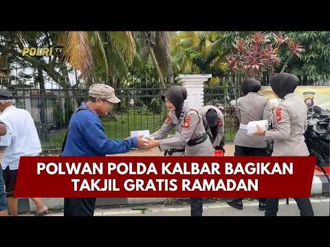 PRESISI UPDATE: POLWAN POLDA KALBAR BAGIKAN TAKJIL GRATIS RAMADAN 23/02/26 (18.00)
