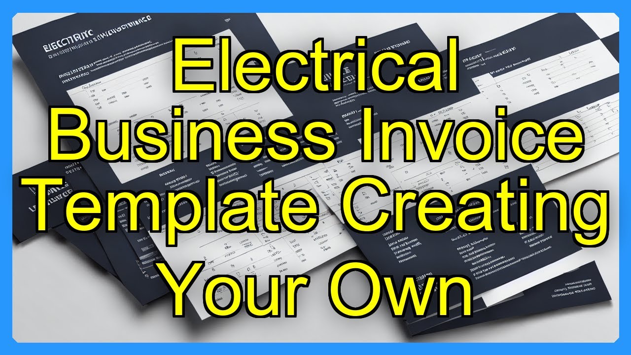 Electrical Business Invoice Template Creating Your Own