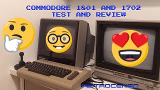 Commodore 1801 & 1702 Monitor review with Commodore 64 1541 Ultimate II Cartridge