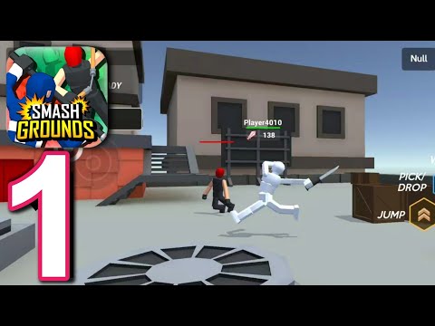 Smash Grounds - Epic Ragdoll Battle - Tutorial , Gameplay Walkthrough part 1 (iOS,Android)