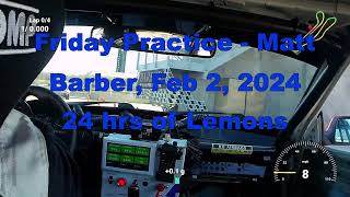 Barber Lemons Race - Friday Matt - 2024