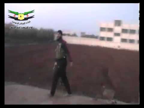 استهداف  قوات النظام من قبل لواء الشهيد أحمد الخلف في بصر الحرير في محافظة درعا