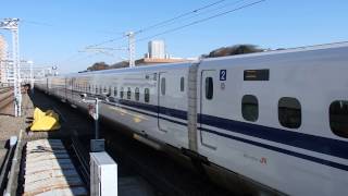 preview picture of video '東海道新幹線N700系のぞみ 新横浜駅到着 N700 series Shinkansen'