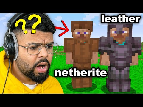 I Fooled my Friend by SWAPPING Netherite and Leather Textures...