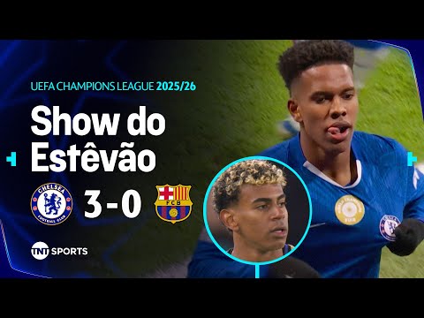 GOLAÇO DE ESTÊVÃO E EXPULSÃO DO BARÇA NUM ATROPELO! CHELSEA 3X0 BARCELONA - MELHORES MOMENTOS