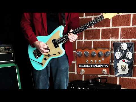 Fender Jazzmaster + JAM Pedals Rattler + SolidGoldFX Electroman + Traynor TS-140