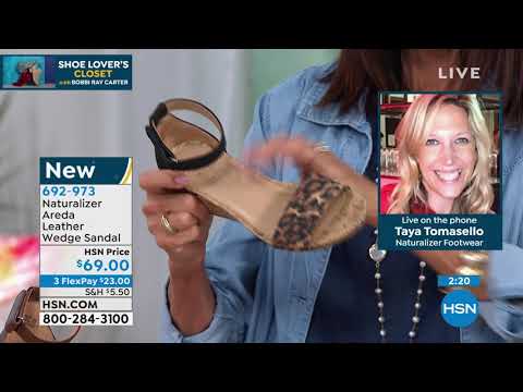 Naturalizer Areda Leather Wedge Sandal