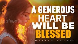God Blesses a Generous Heart | Morning Prayer for Giving and Grace | Morning Prayer