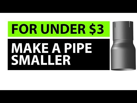 How to Make An Exhaust Pipe Smaller While Underneath Your Car