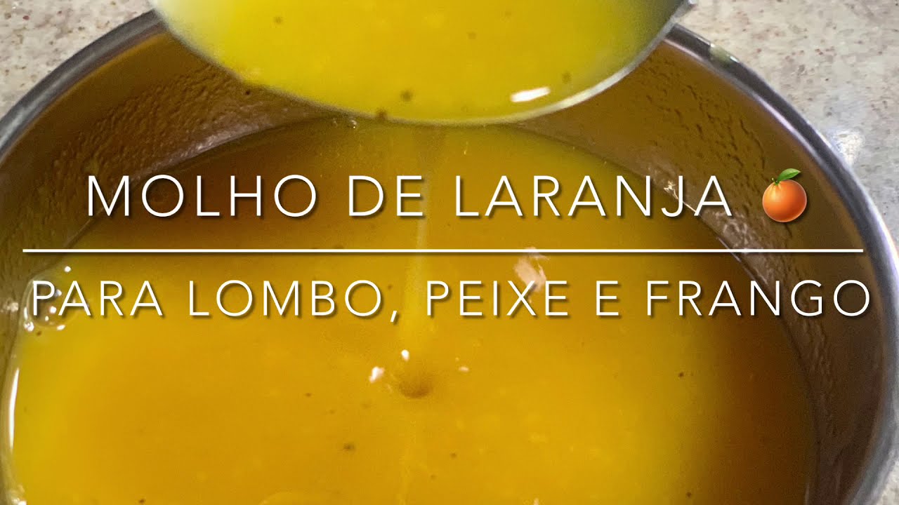 MOLHO DE LARANJA 🍊 fácil, para acompanhar carne de porco 🐷, frango e peixes 🐠 muito gostoso 😋