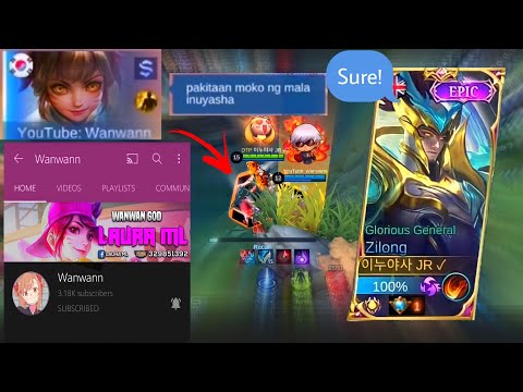 PLAYING WITH LAURA ML/Wanwann Top global Wanwan and Top Global Zilong in 1 Team🔥 enemy Bullied!