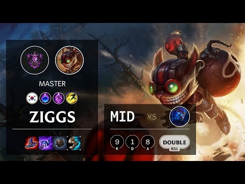 Ziggs Mid vs Aurelion Sol - KR Master Patch 10.13