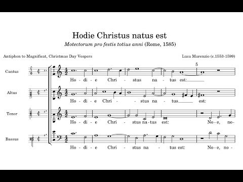 Video thumbnail for Hodie Christus natus est